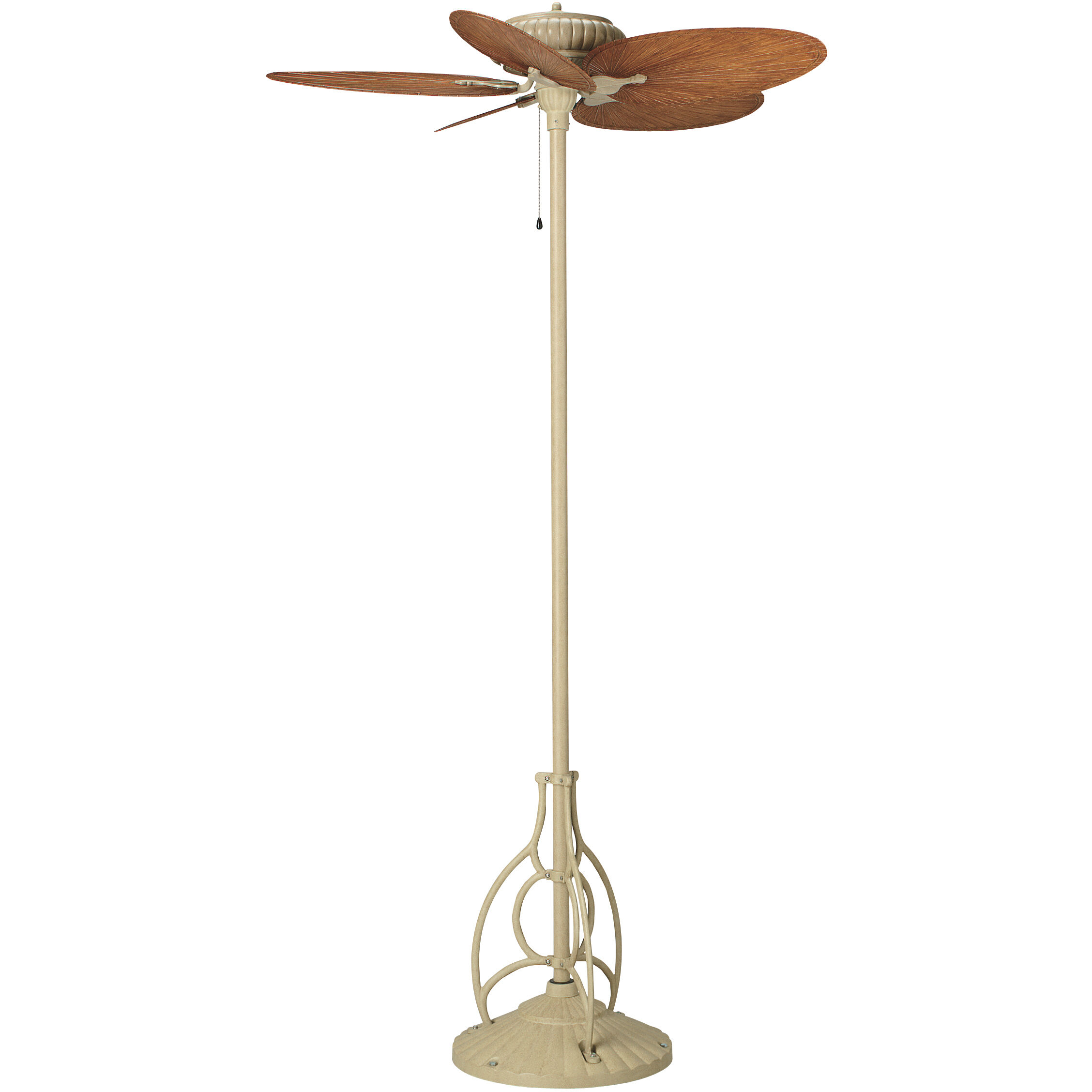 Blades Plastic Composite Palm Brown/Red 22 inch Each Fan Blades